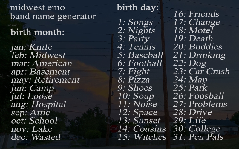 emo name generator